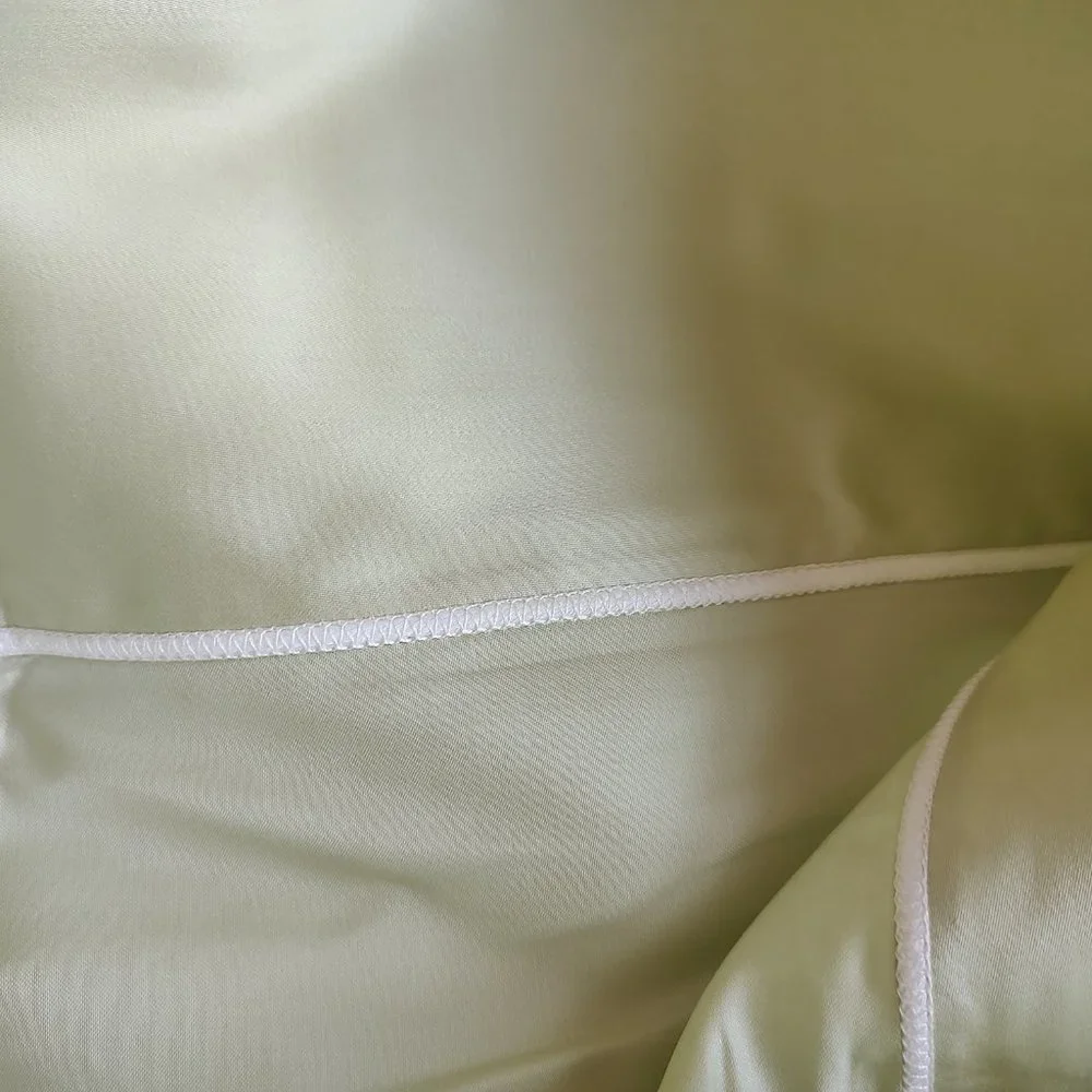 Restoration Hardware Italian Paradigm 600 2 pc Pillow Cases Set Celery Standard